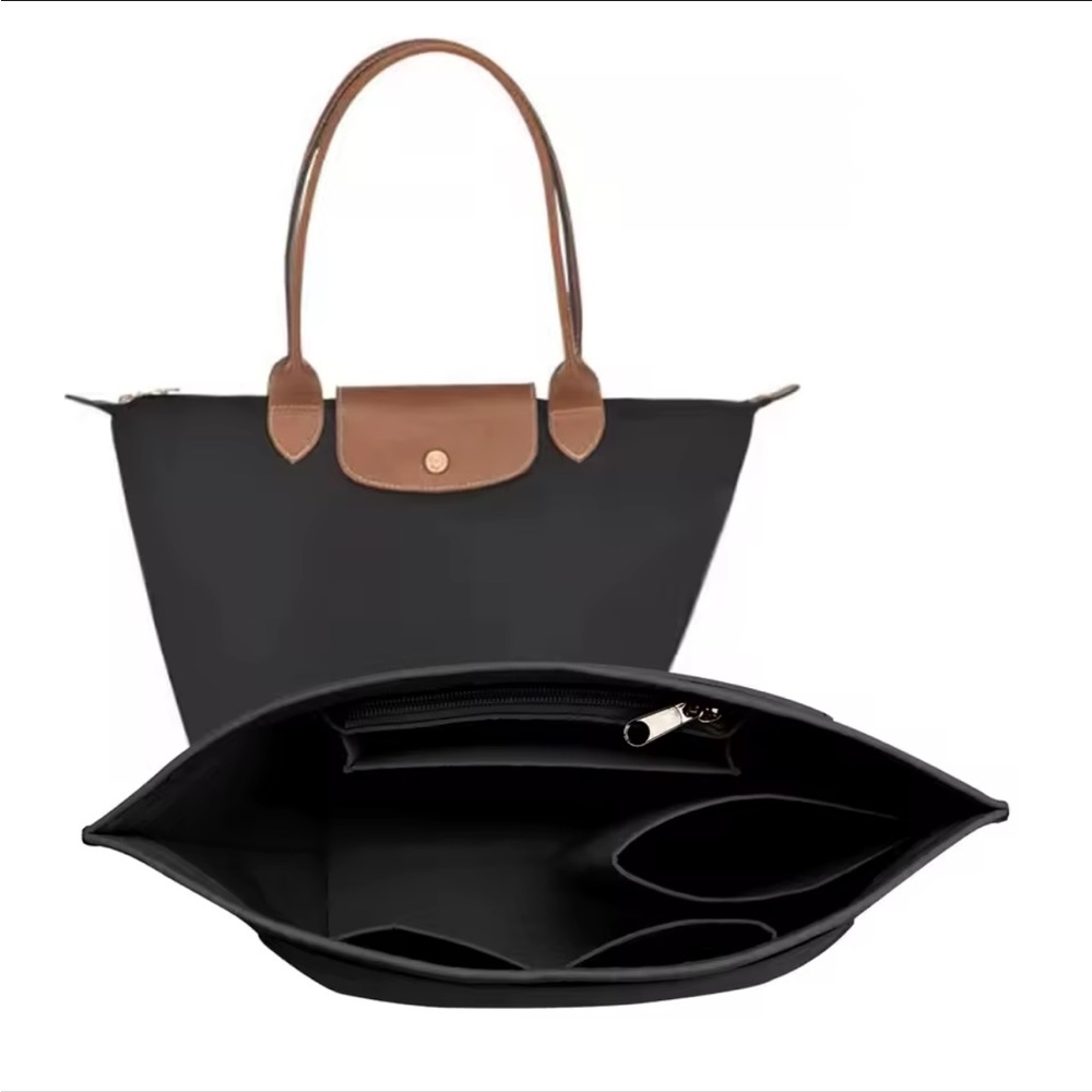 Longchamp Small Le Pliage Pouch Purse Felt Handbag Bag Insert Organizer